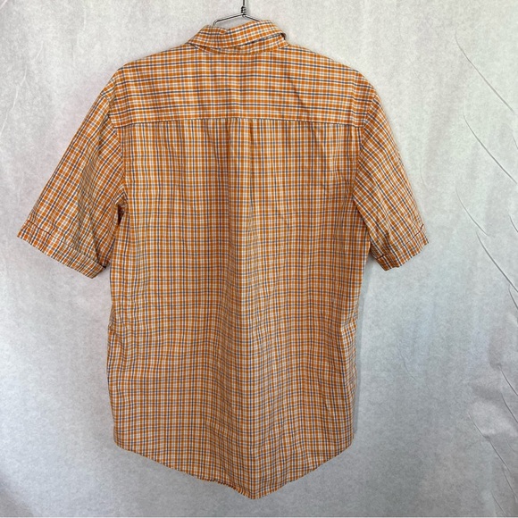 Arrow Casual Button Down Shirt in Light Orange Plaid - Picture 3 of 3